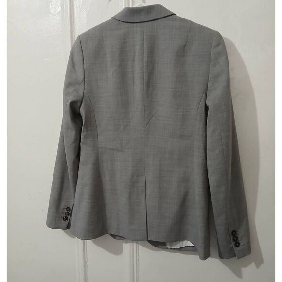 Banana republic womens size 2 fine wool All Seaon blazer jacket gray - Picture 3 of 7
